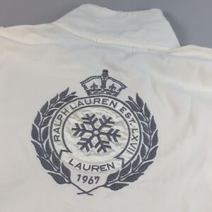 Ralph Lauren Women's Long Sleeve Tee - White - Back Embroidery